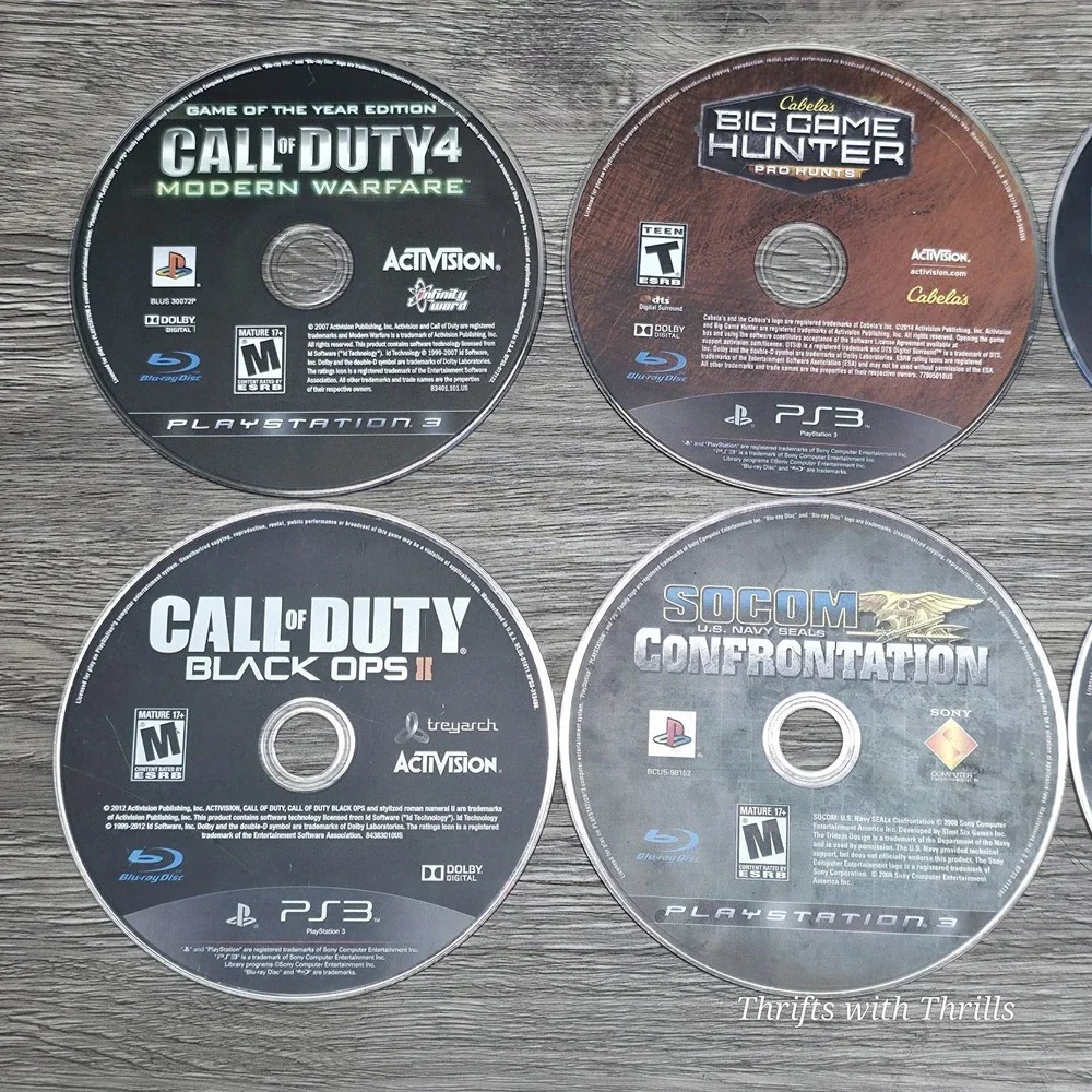PS3 - Lot of 8 Games - COD, BGH, SKYRIM, DEAD ISLAND, +MORE - DISCS‎ ONLY